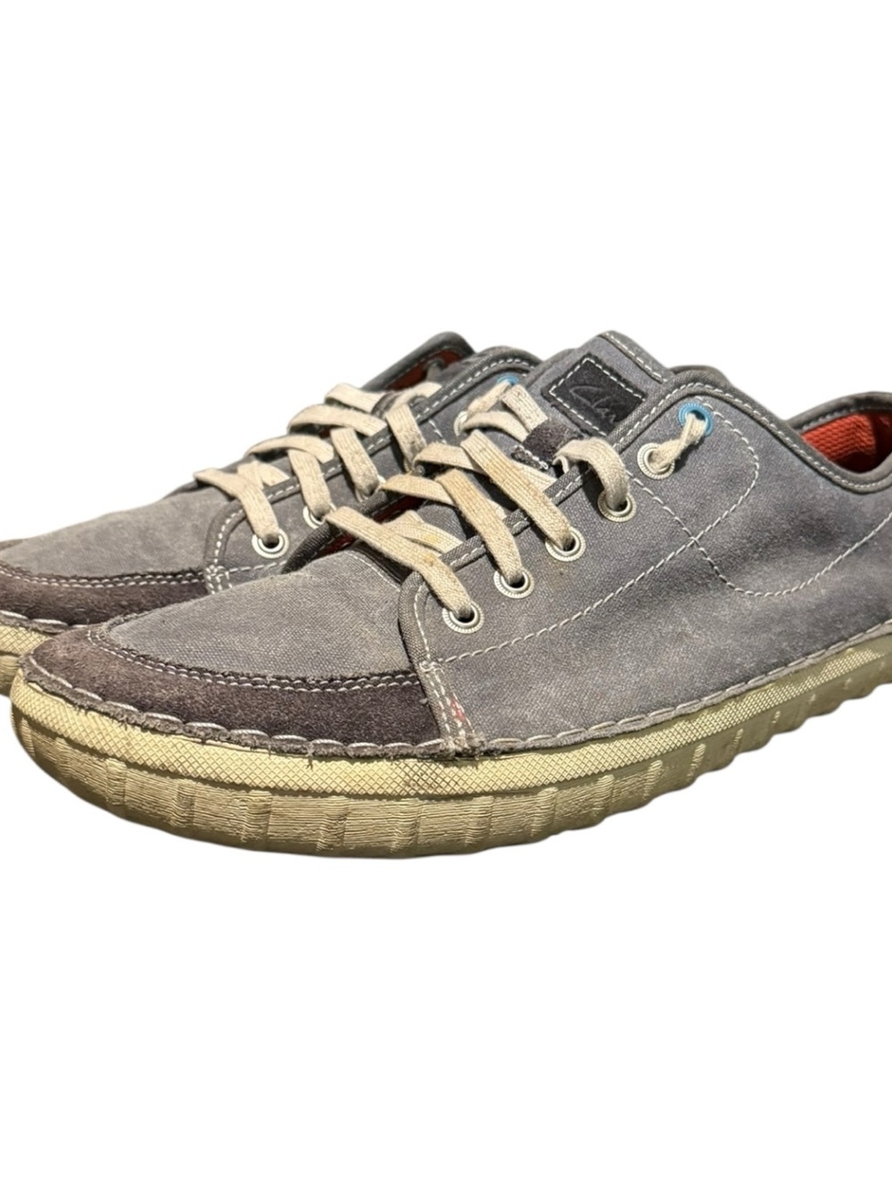 Clarks Men's Collection Blue Lace Up Sneakers Size 12M US Leisure Lifestyle